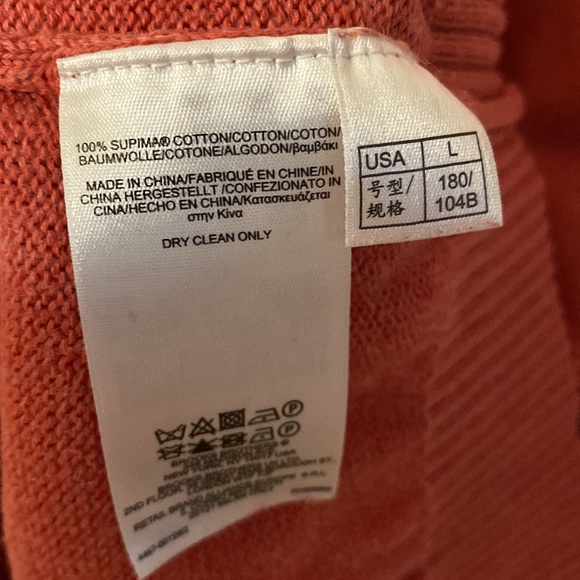 Brooks Brothers Men’s Salmon 1/4 Zip Sweater - L - Picture 6 of 8